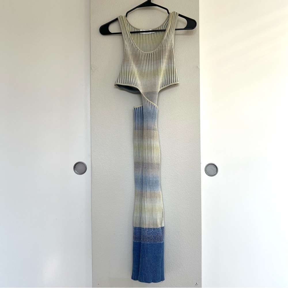 Jonathan Simkhai Colleen cutout space-dyed ribbed cotton midi dress - Size XS - Picture 9 of 17